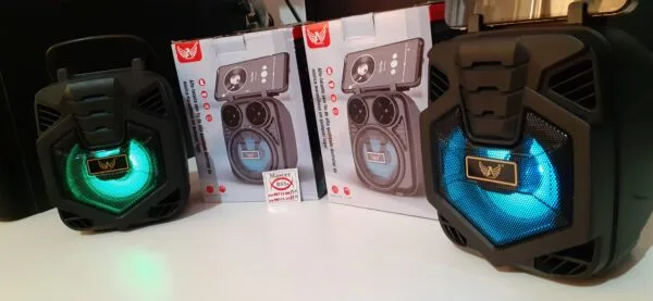 Caixa de Som Portátil FM USB Bluetooth (LED RGB) - Image 4