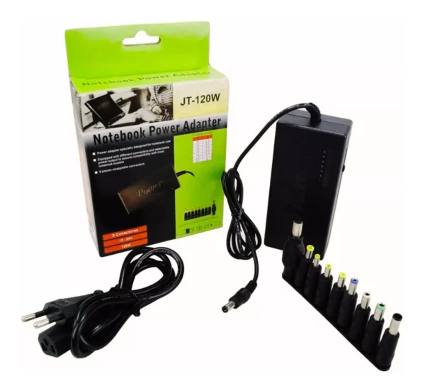 Fonte Carregador Para Notebook Universal 120w 12-24v
