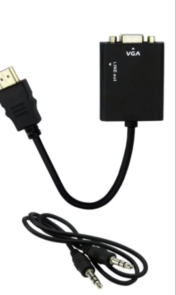 Conversor Entrada HDMI e Saída para VGA  Áudio e Vídeo P2 - Image 3