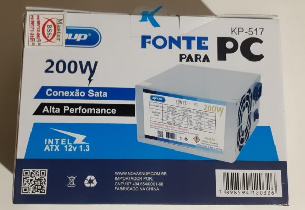 Fonte de Alimentação PC Básica 200w Knup - Image 5