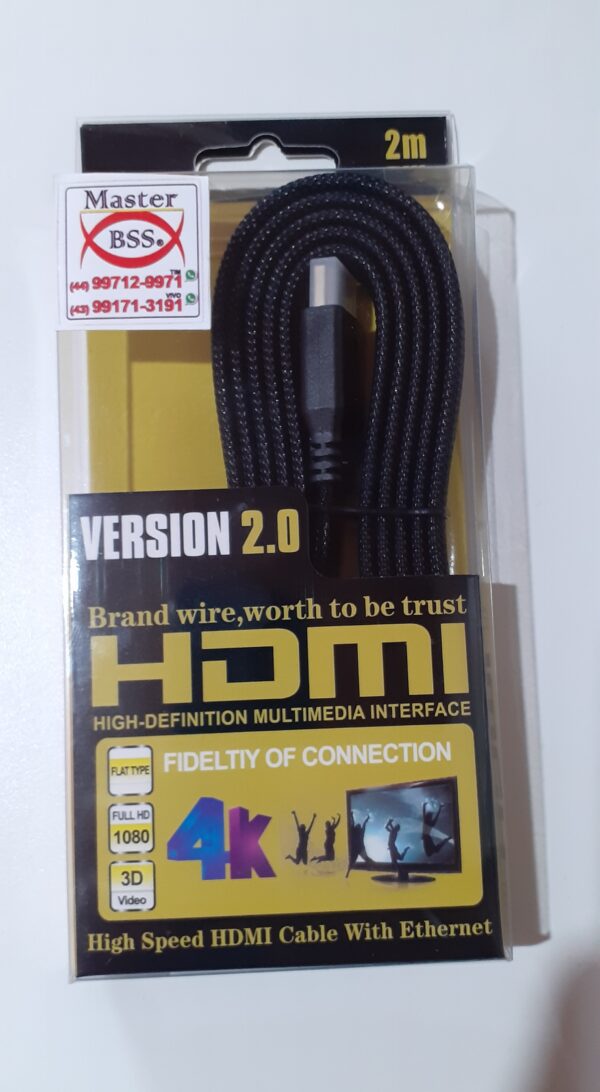 Cabo HDMI 1,5mt 3D 4K 1080p Full HD, HDR - Image 3