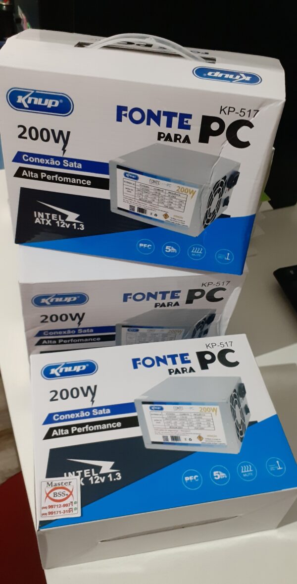 Fonte de Alimentação PC Básica 200w Knup - Image 3