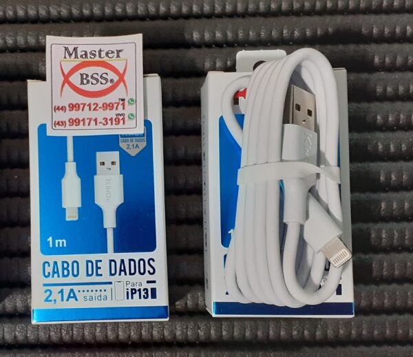 Cabo USB Dados e Carregador para iPhone (Marca Kingo) - Image 4