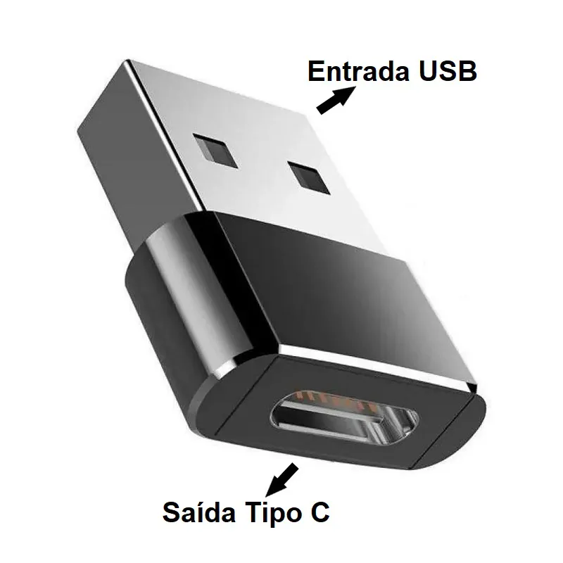 Adaptador USB Macho para Tipo C Fêmea para Carregamento - Image 5