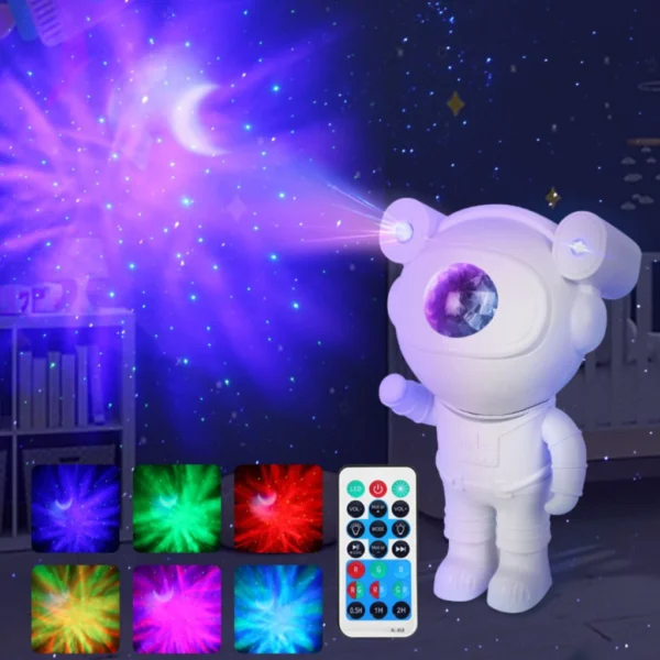 Projetor Robozinho Astronauta LED Galáxia Bluetooth Caixa Som - Image 4
