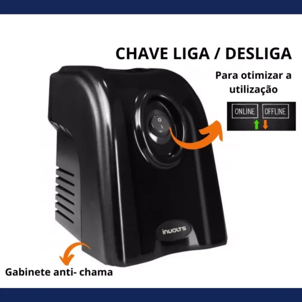 Estabilizador Protetor Eletrônico TV, Computador e Vídeo Game 1000va 110v - Image 7
