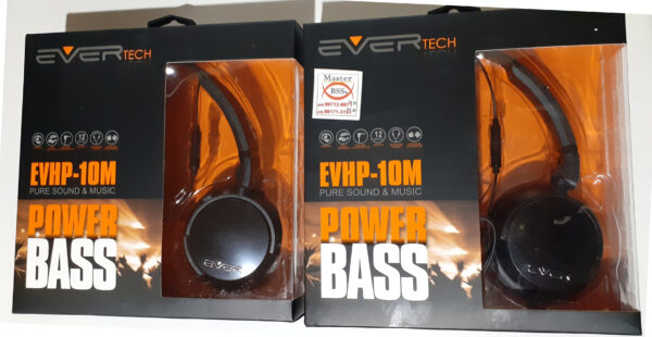 Fone Headphone Power Bass EVHP-10M Ever Tech - Image 6