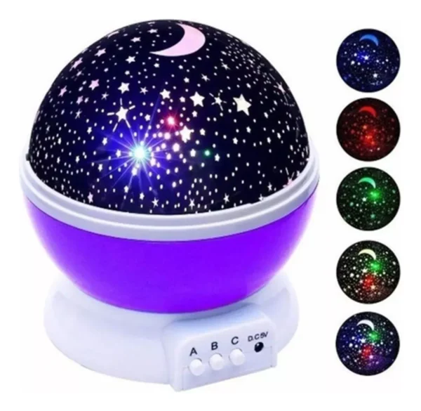 Luminária Projetor Estrela 360º Galáxia Abajur Mesa Infantil - Image 2