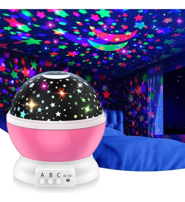 Luminária Projetor Estrela 360º Galáxia Abajur Mesa Infantil - Image 6