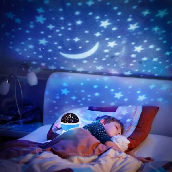 Luminária Projetor Estrela 360º Galáxia Abajur Mesa Infantil - Image 3