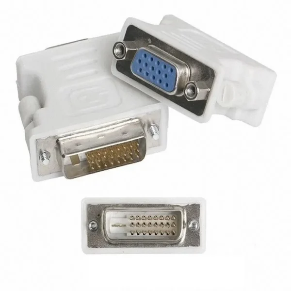 Adaptador DVI-D Macho 24-1 Para VGA Fêmea
