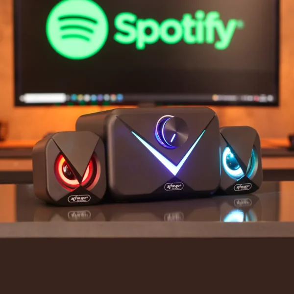 Caixa de Som Mini Home Theater LED RGB Tv PC Notebook - Image 2