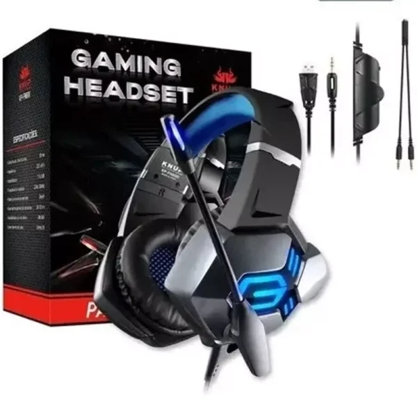 Headset GAMER Profissional LED Com Fio Para PC, Ps4, X-One C/ Mic