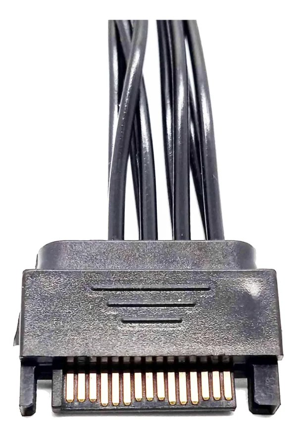 Cabo Y Adaptador 1 SATA Macho Para 2 IDE Molex Fêmea - Image 5