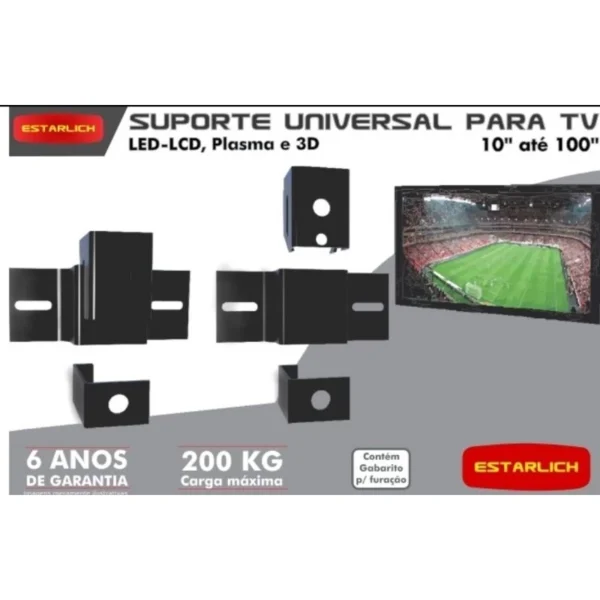 Suporte Para TV Universal ''14 -100'' Ate 200kg - Image 2