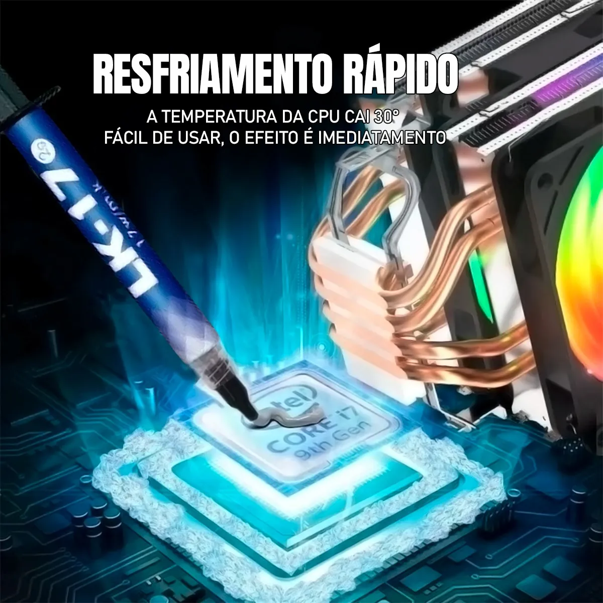 Pasta Térmica 17W/m.k LK-17 Thermal Grease Seringa 5g Gamer Alto Performasse - Image 2