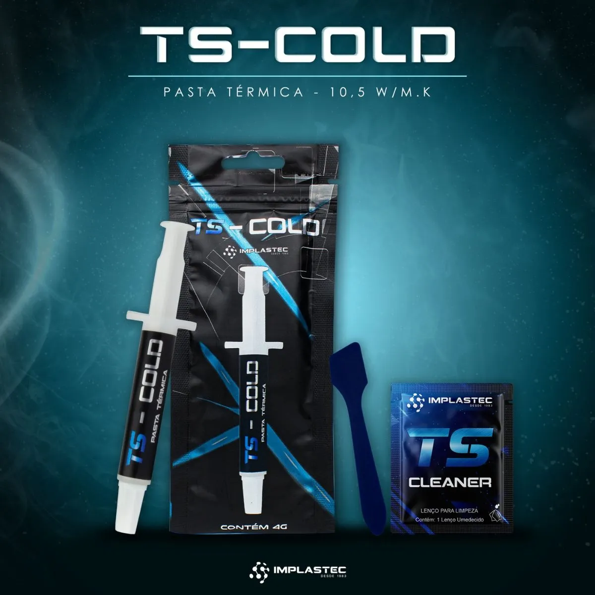 Pasta Térmica 10,5W/m.k TS-COLD Implastec Seringa 1g Gamer Alto Performasse - Image 2