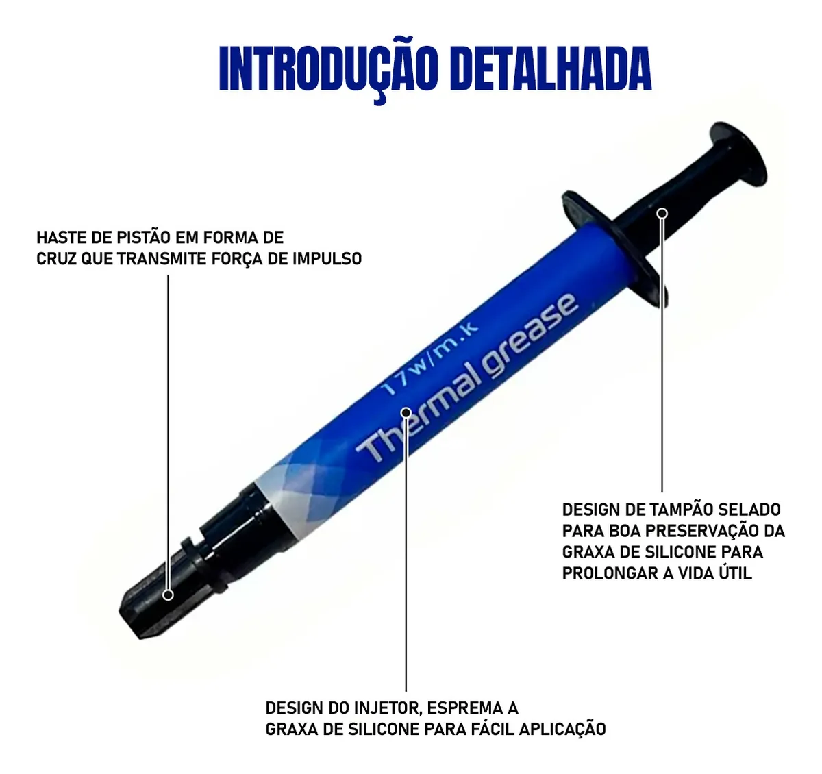 Pasta Térmica 17W/m.k LK-17 Thermal Grease Seringa 5g Gamer Alto Performasse - Image 3